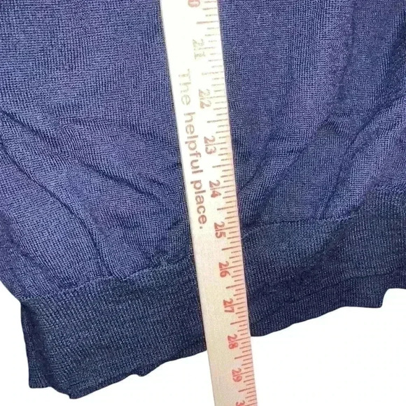 Punta Ala Sz L Merino Wool Pullover Sweater Collared Preppy Dark Academia - Picture 6 of 11